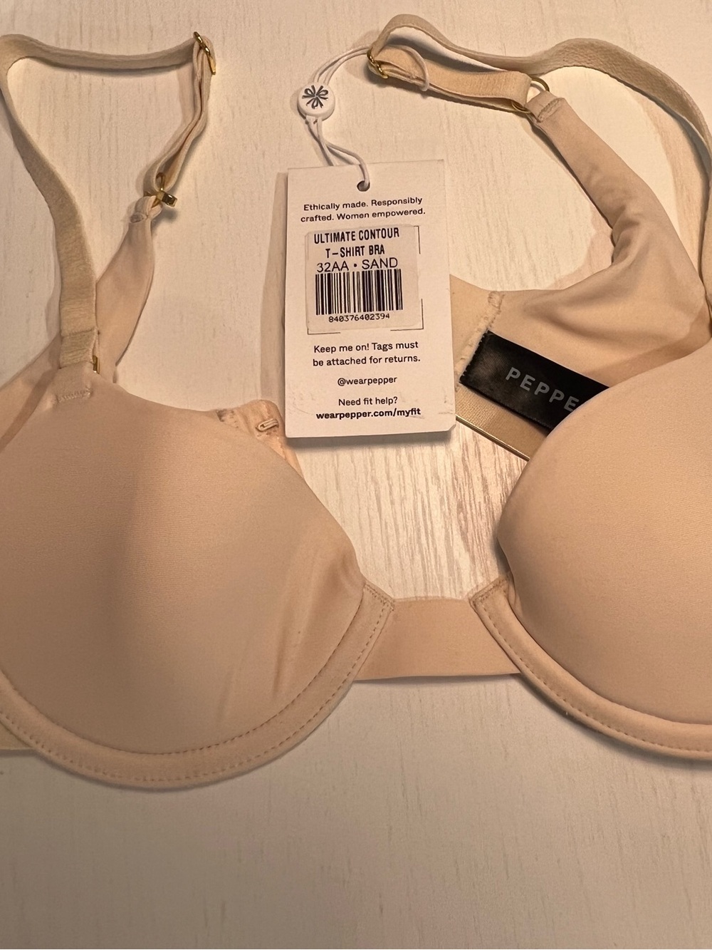 Pepper Ultimate Contour T-Shirt Bra - Sand